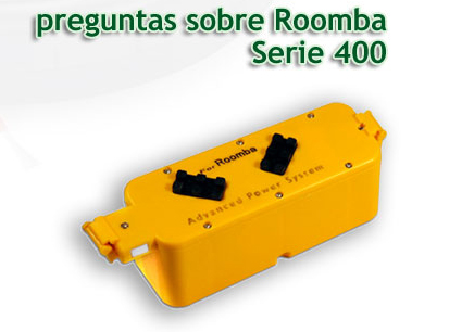 preguntas frecuentes sobre robot aspirador iRobot Roomba 400